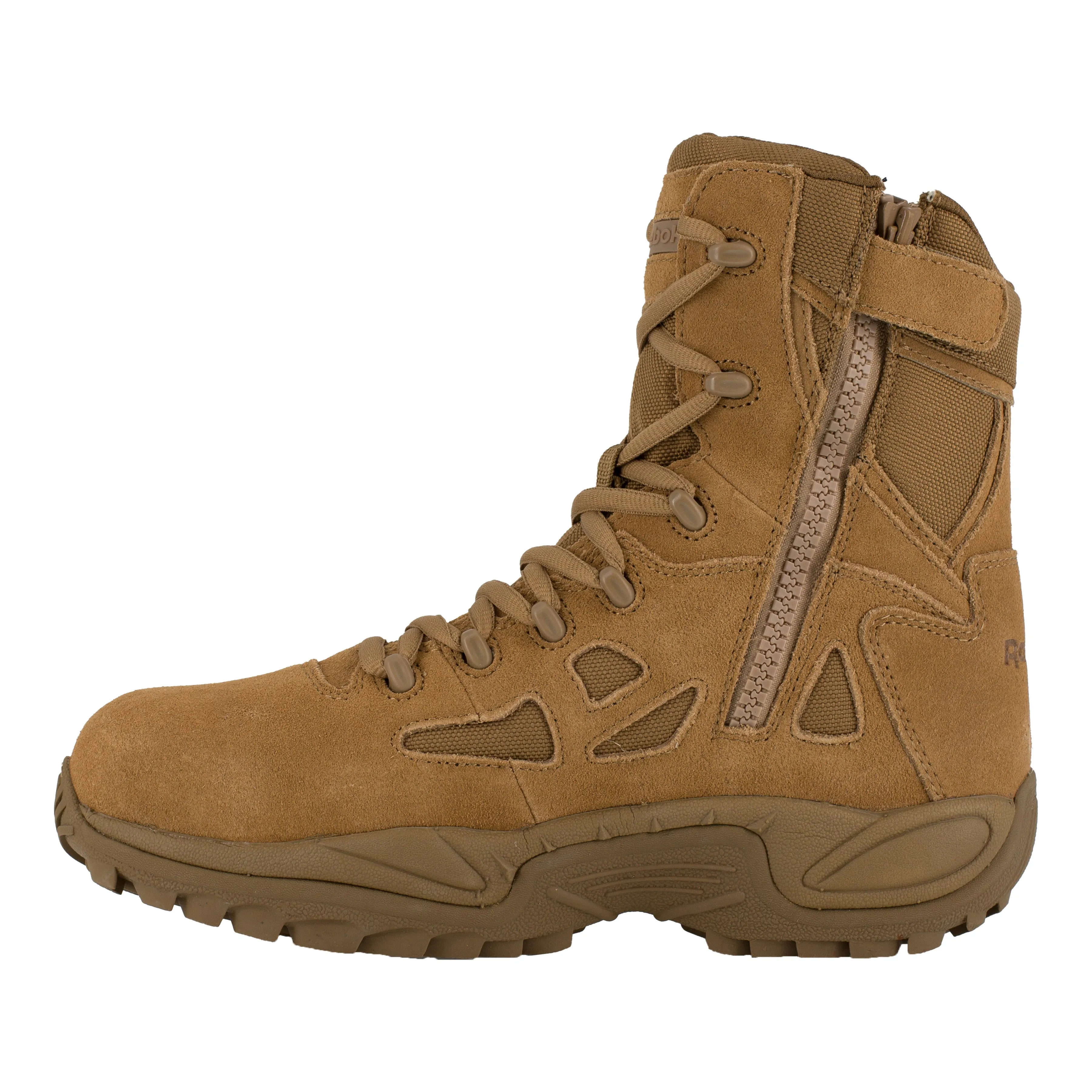 Reebok Women's Rapid Response RB 8" Comp Toe Stealth Military Boot - Coyote - RB885