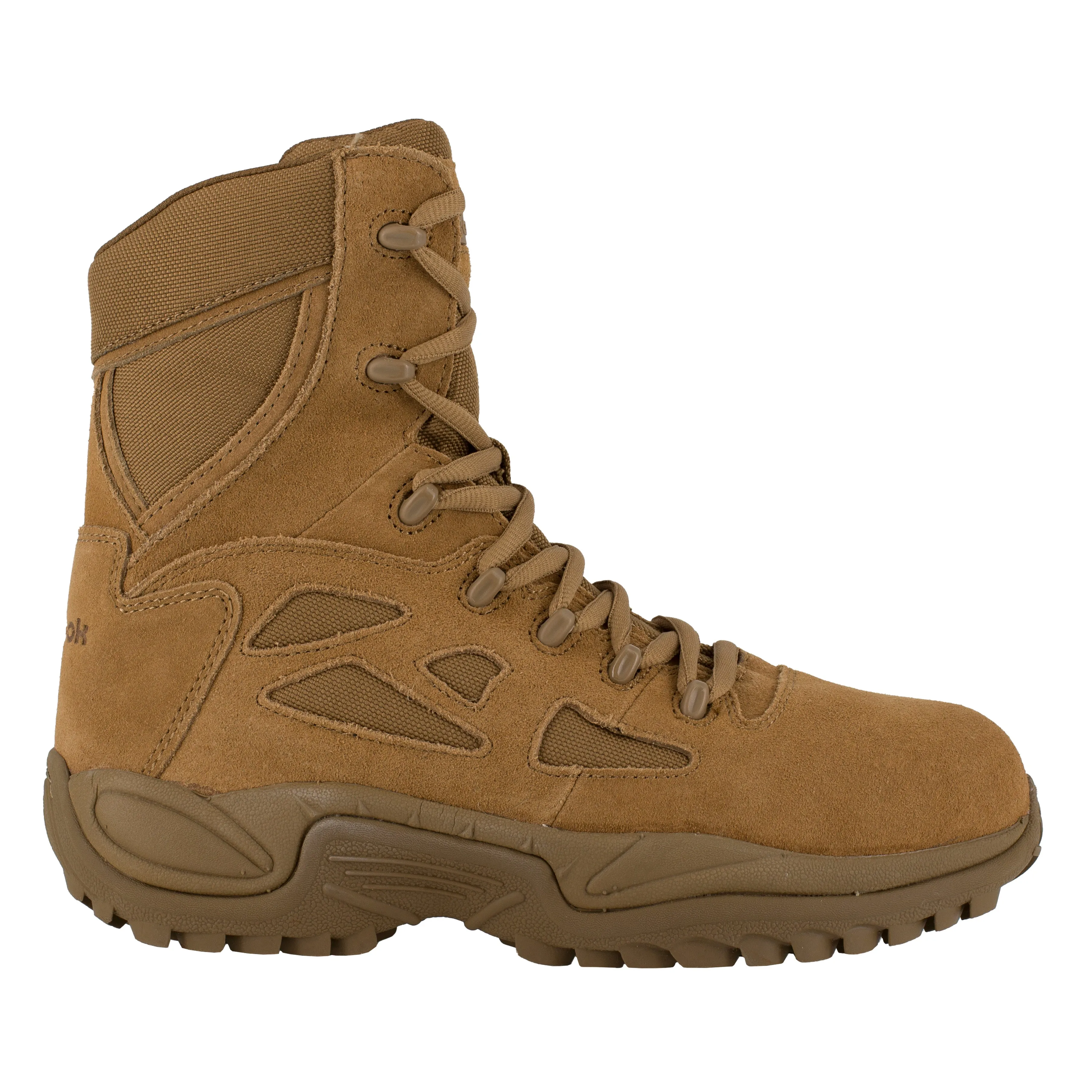 Reebok Women's Rapid Response RB 8" Comp Toe Stealth Military Boot - Coyote - RB885