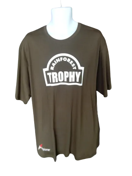 RFT - XL ARMY GREEN COTTON T-SHIRT 2019 Limited Edition - RainForest TROPHY
