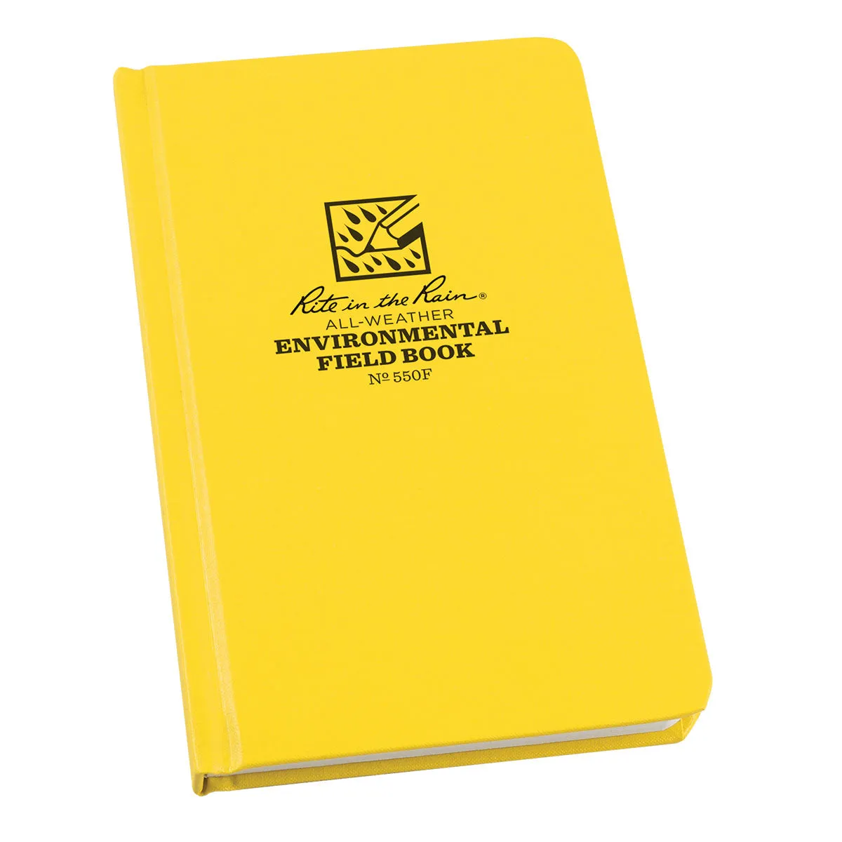 Rite in the Rain Bound Hard Cover 4.375 x 7.25 Fabrikoid Book Environmental Yellow