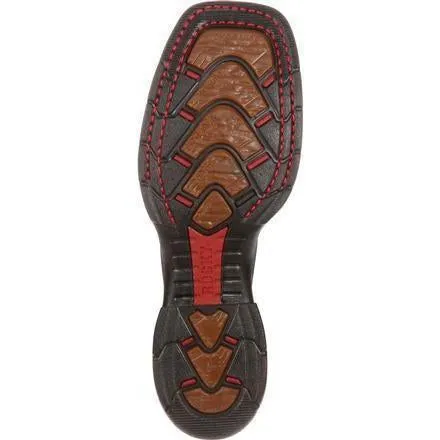 Rocky Men's Long Range Waterproof Western Work Boot - Brown  - FQ0008656