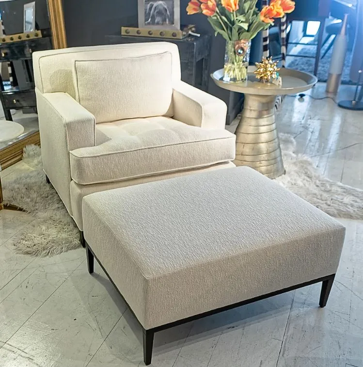 Rosenau Upholstered Ottoman - Bolier & Co.
