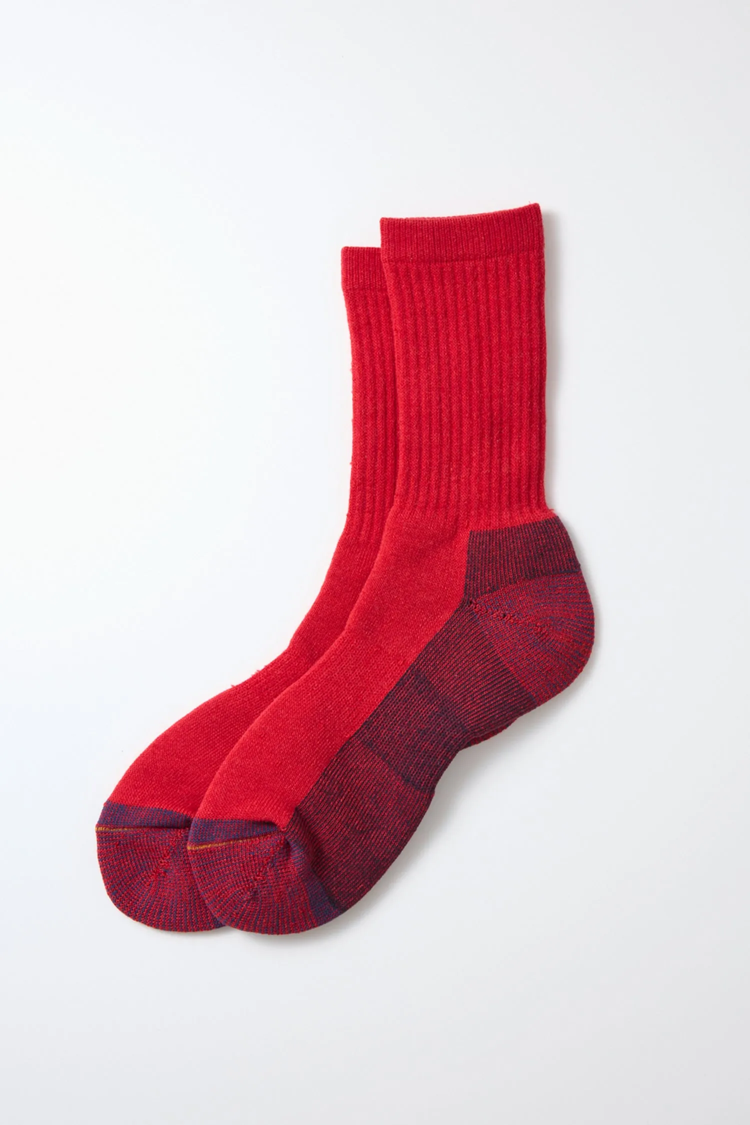RoToTo Double Face Merino Pile Socks / Chili Red