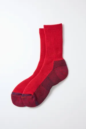 RoToTo Double Face Merino Pile Socks / Chili Red