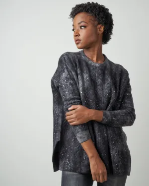 round neck cable pullover - marmo