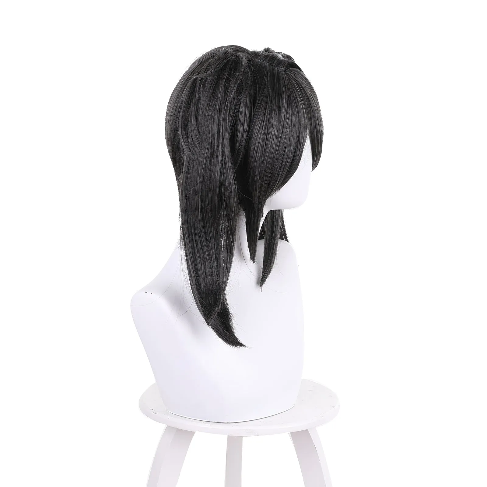 Rulercosplay Anime NEEDY GIRL OVERDOSE Rain Black Medium Cosplay Wig