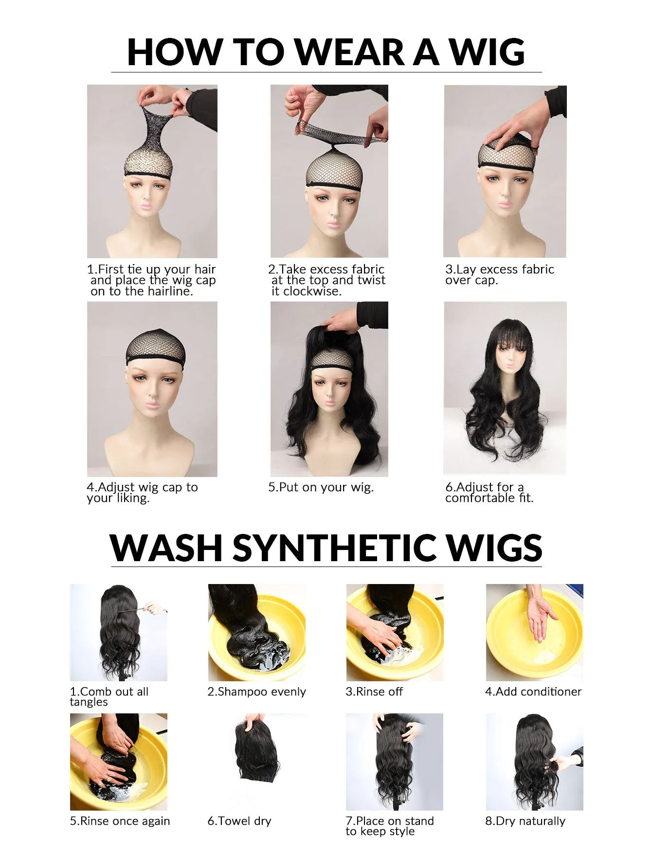 Rulercosplay Anime NEEDY GIRL OVERDOSE Rain Black Medium Cosplay Wig