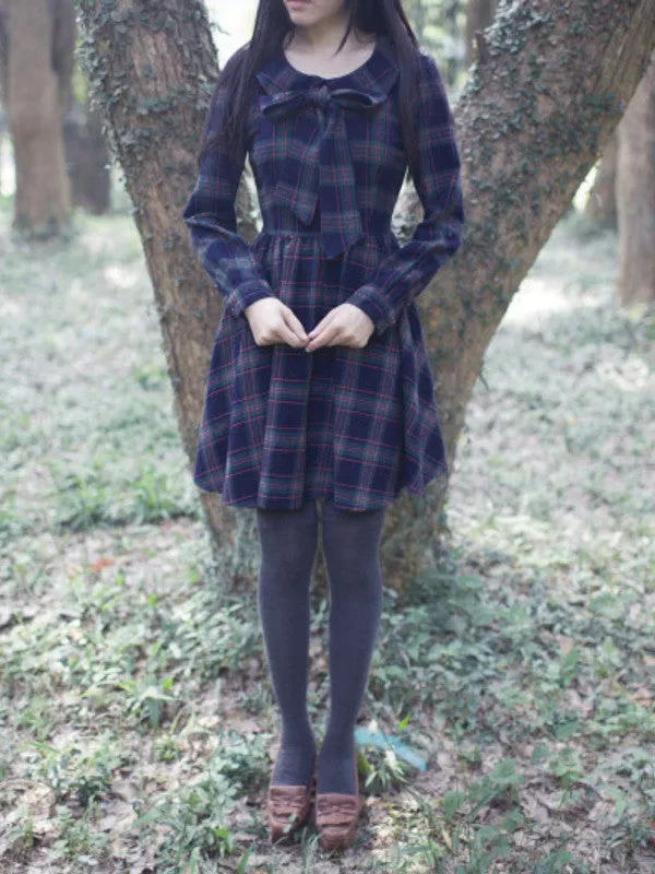 scottish green cotton dress