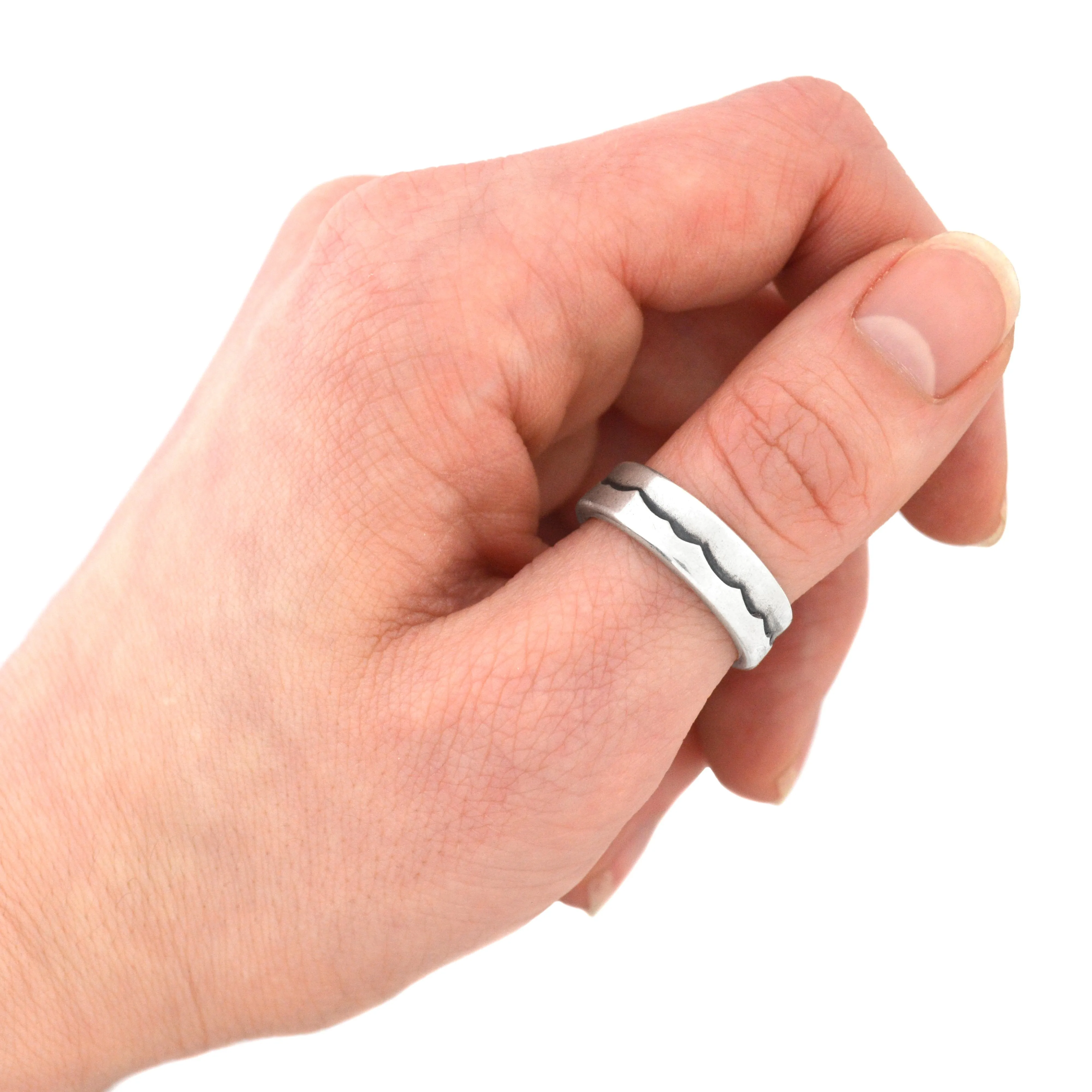 Silver Wave Ring