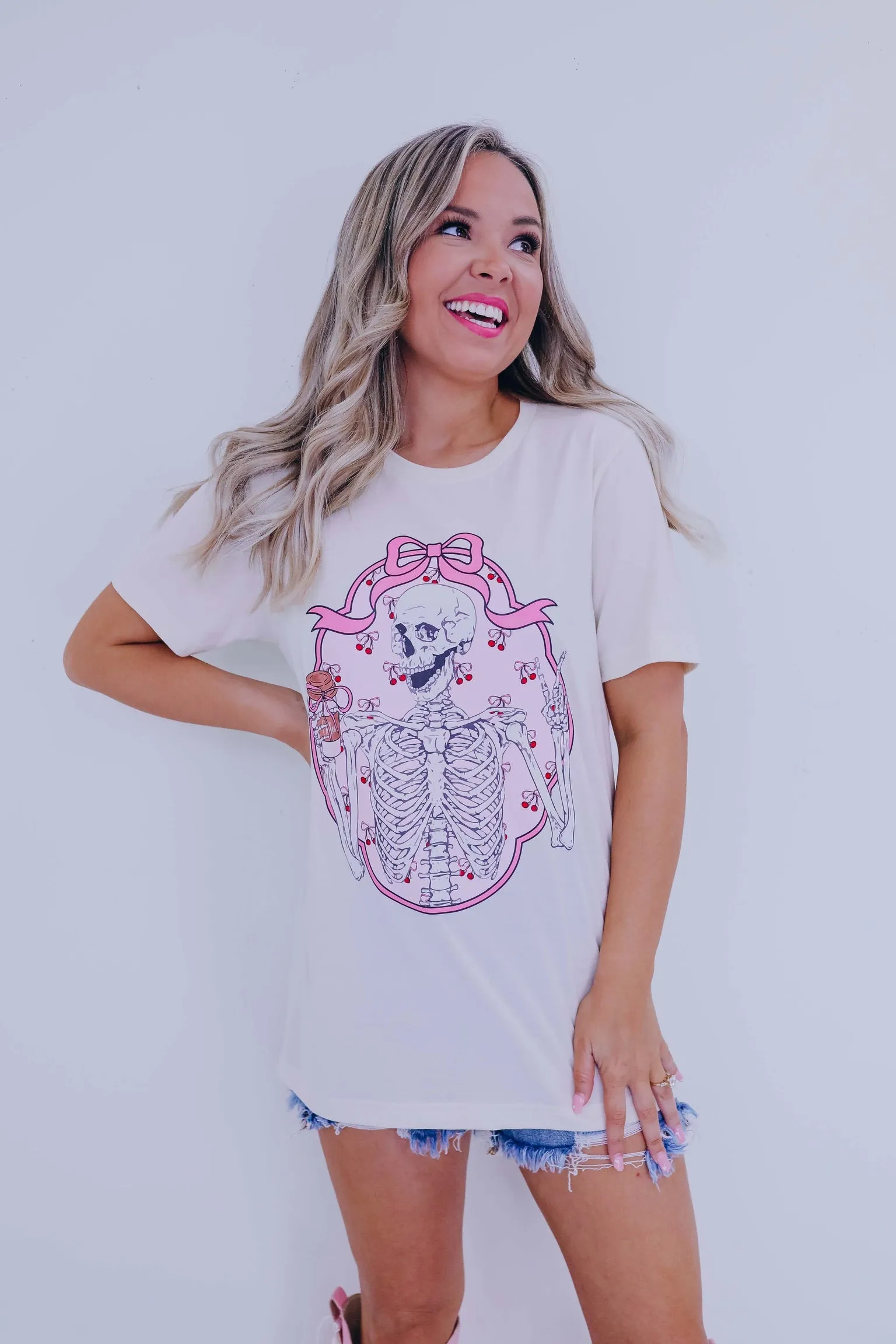 Skeleton Bow Graphic Tee