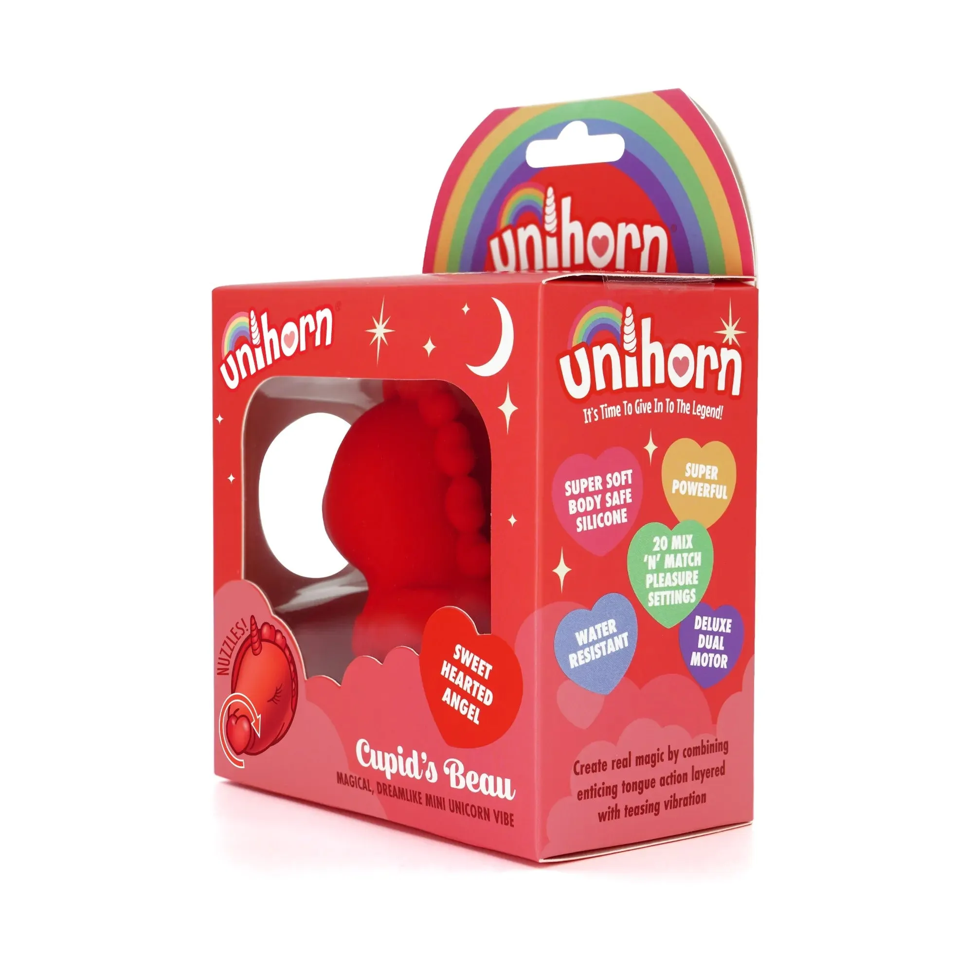Skins - Unihorn Cupid's Beau - Vibrator - Siliconen - USB Oplaadbaar - Rood