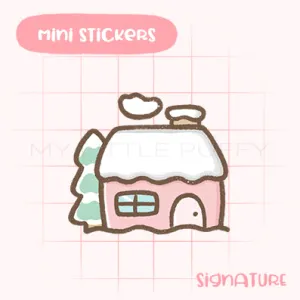 Snowy Home Planner Sticker