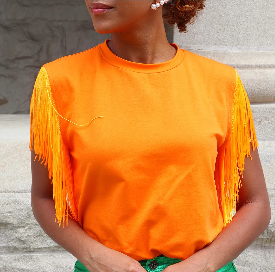 Splendid Fringe Top