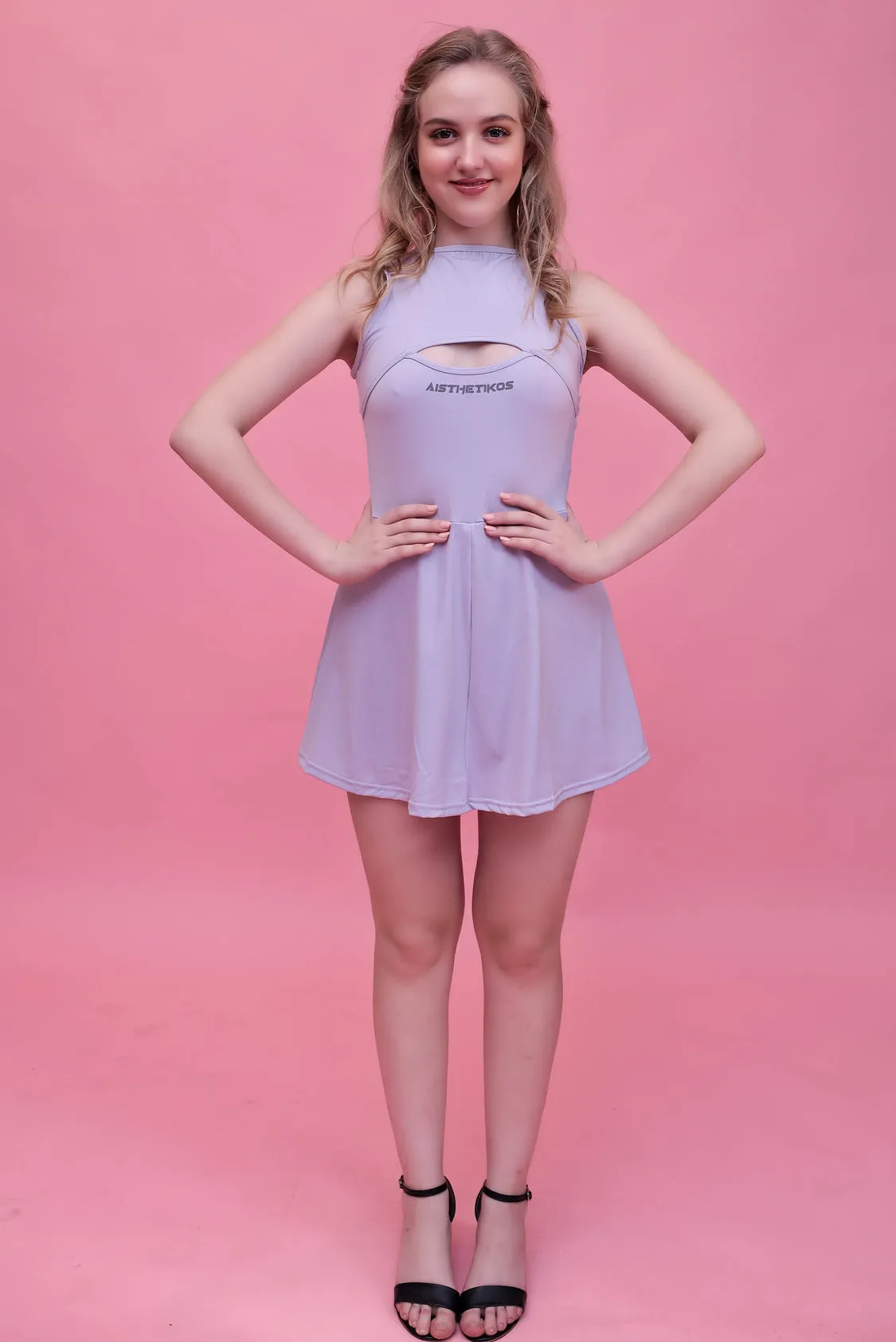 Swirl Tennis Skirt Dress for adventure and coffee run ( Olive )