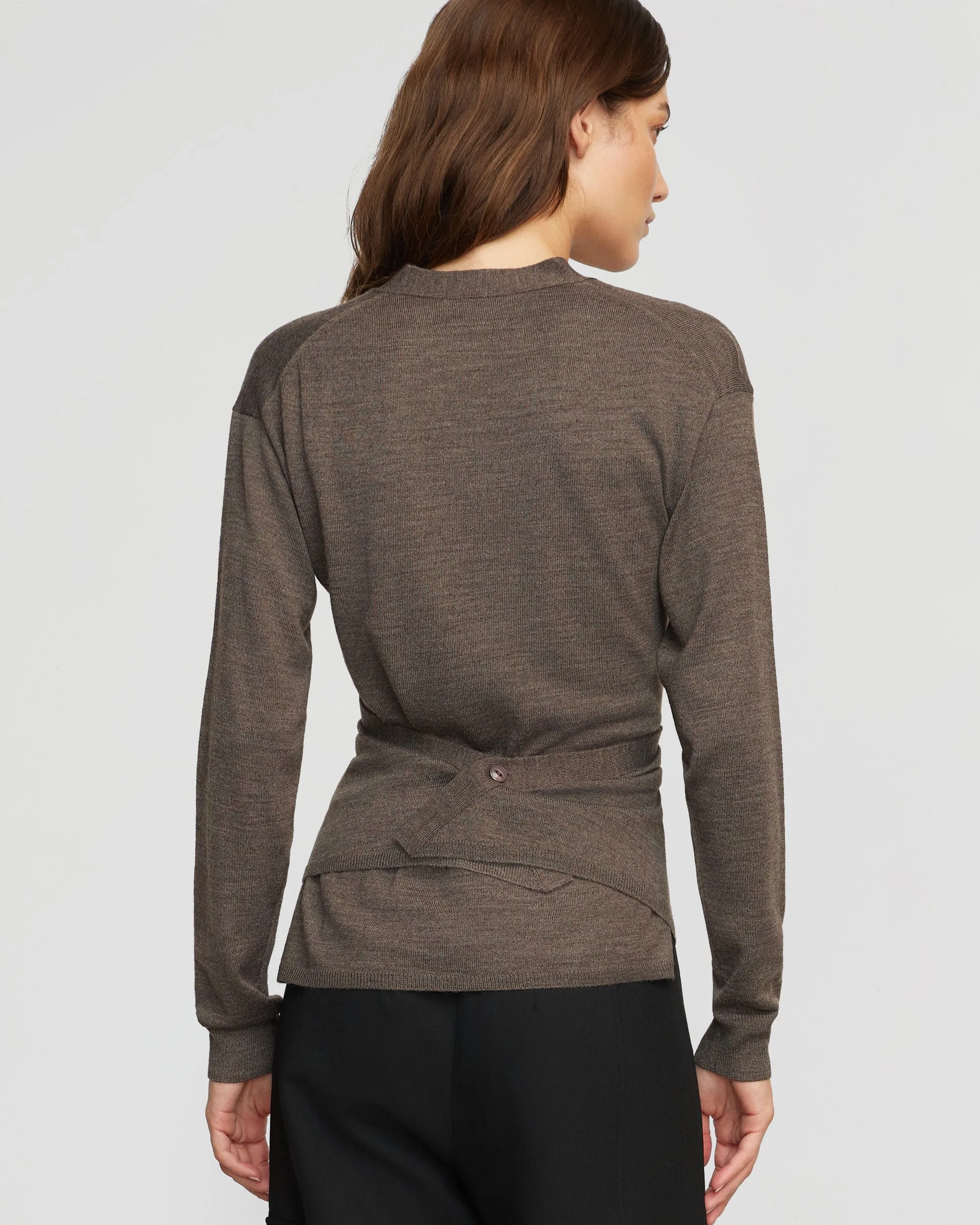 Tamar Wrap Knit Sweater