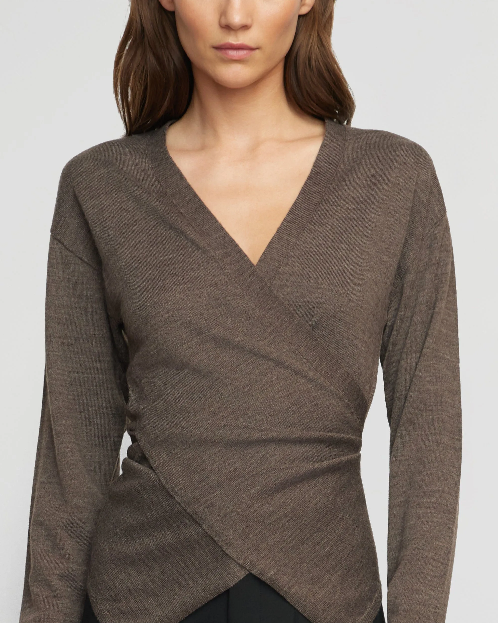 Tamar Wrap Knit Sweater