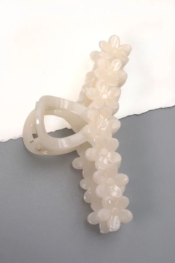 The Callan Half Moon Flower Hair Claw Clip