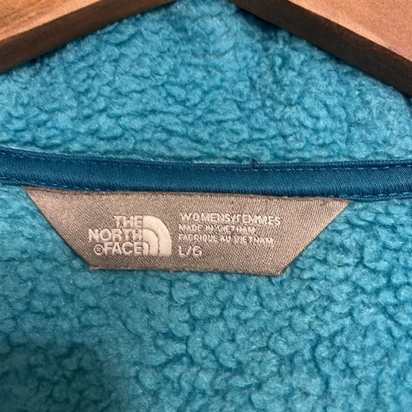 The North Face Tech Sherpa Hoodie 1/2 zip hooded fleece jacket women’s Large