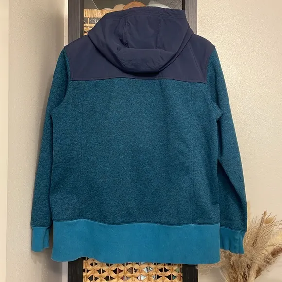 The North Face Tech Sherpa Hoodie 1/2 zip hooded fleece jacket women’s Large