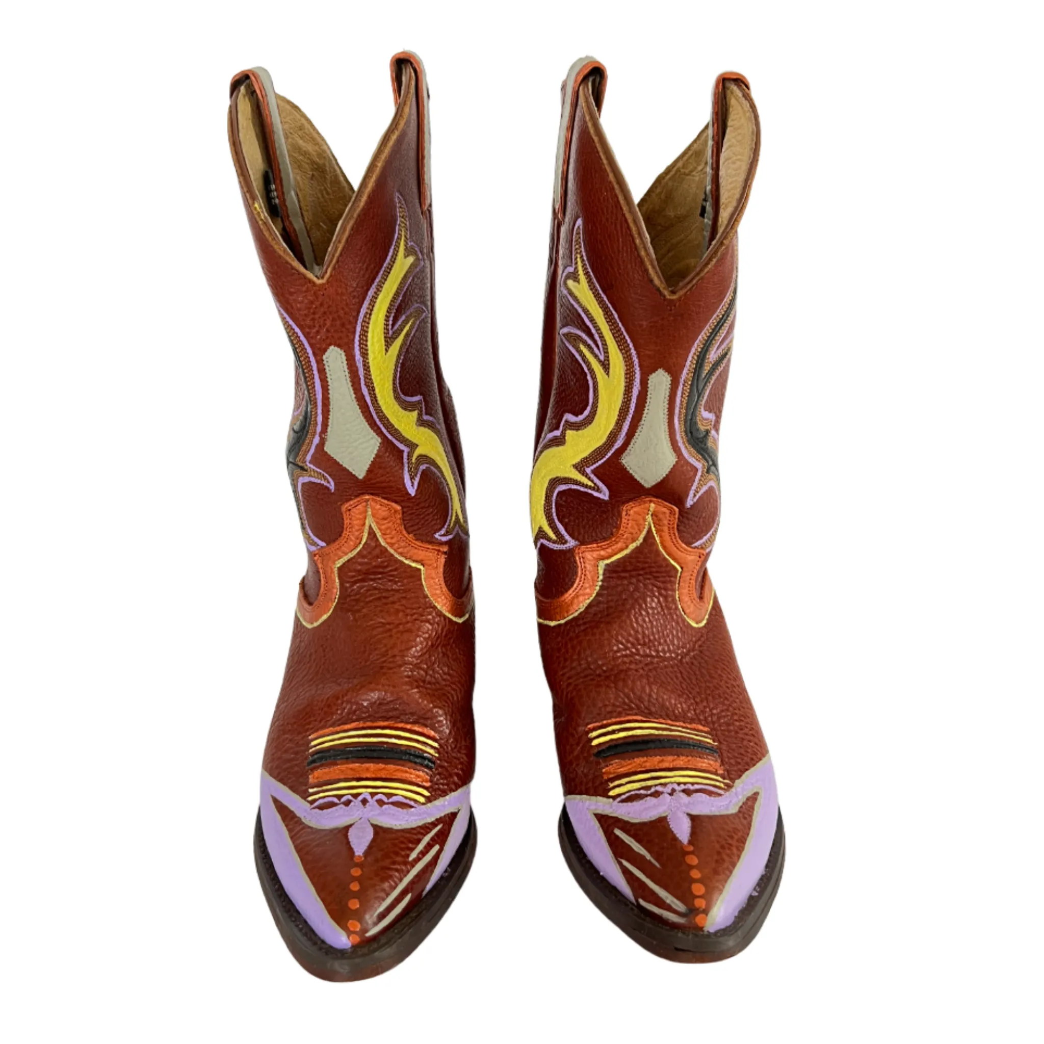 Traditional - Hand-Painted Vintage Cowboy Boots
