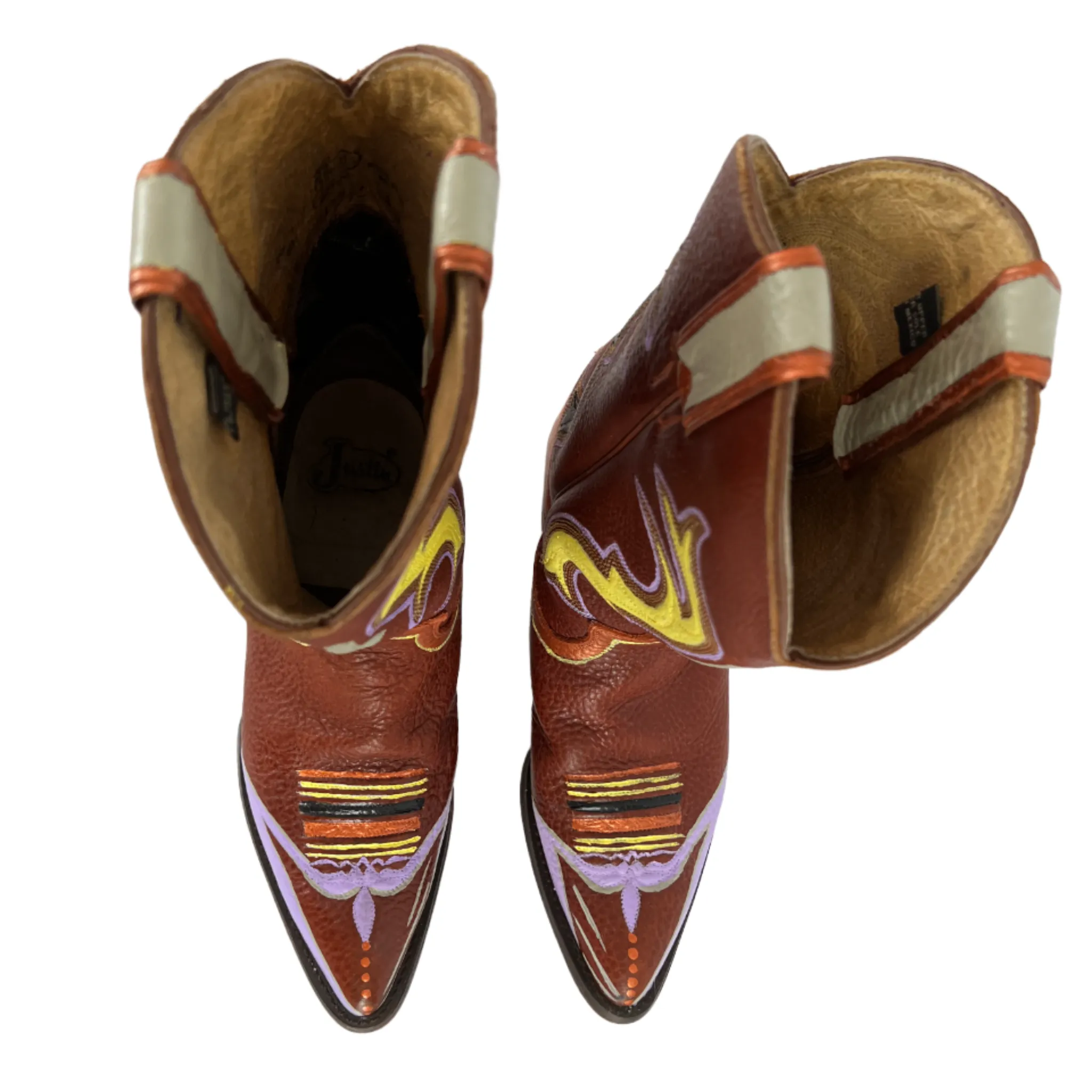 Traditional - Hand-Painted Vintage Cowboy Boots