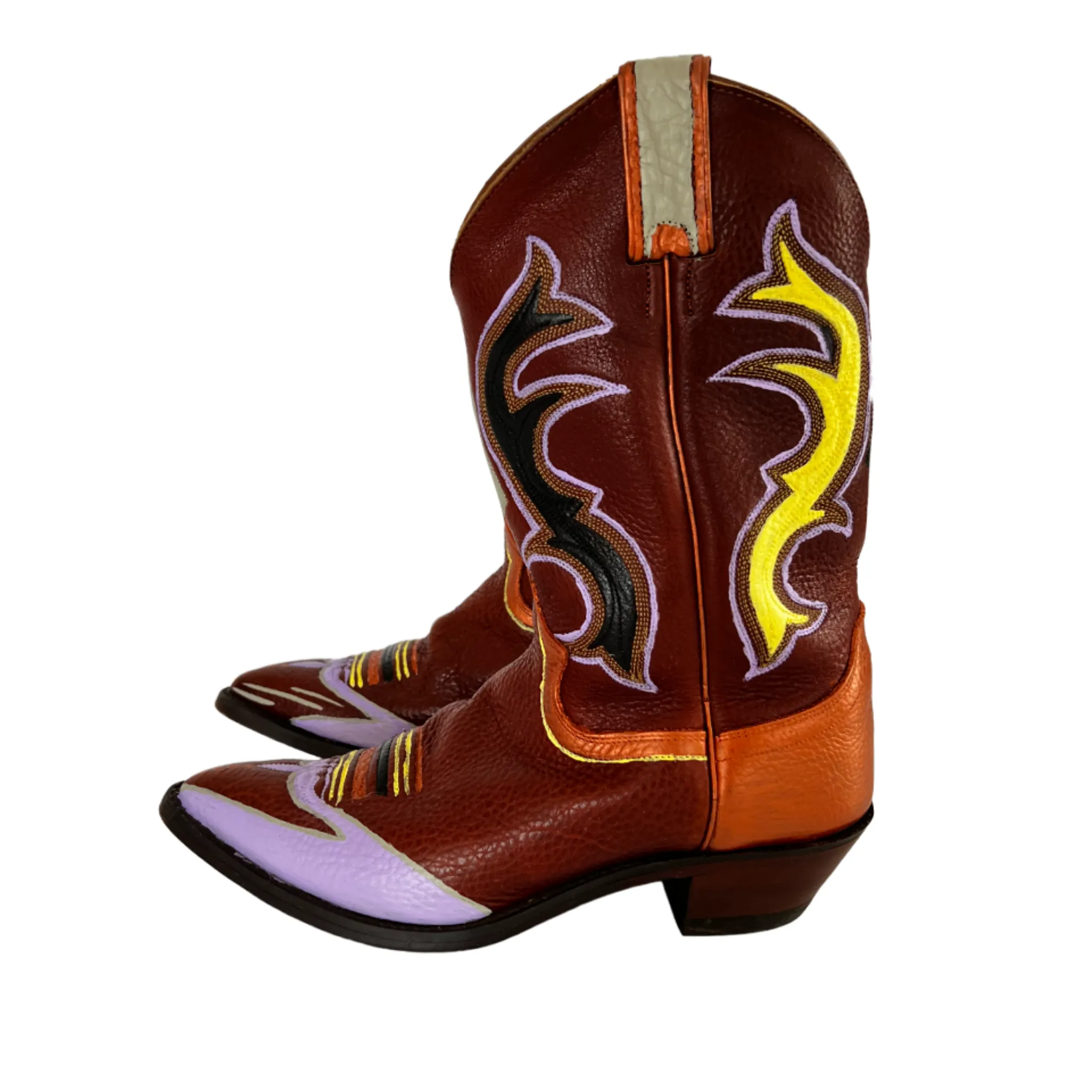 Traditional - Hand-Painted Vintage Cowboy Boots