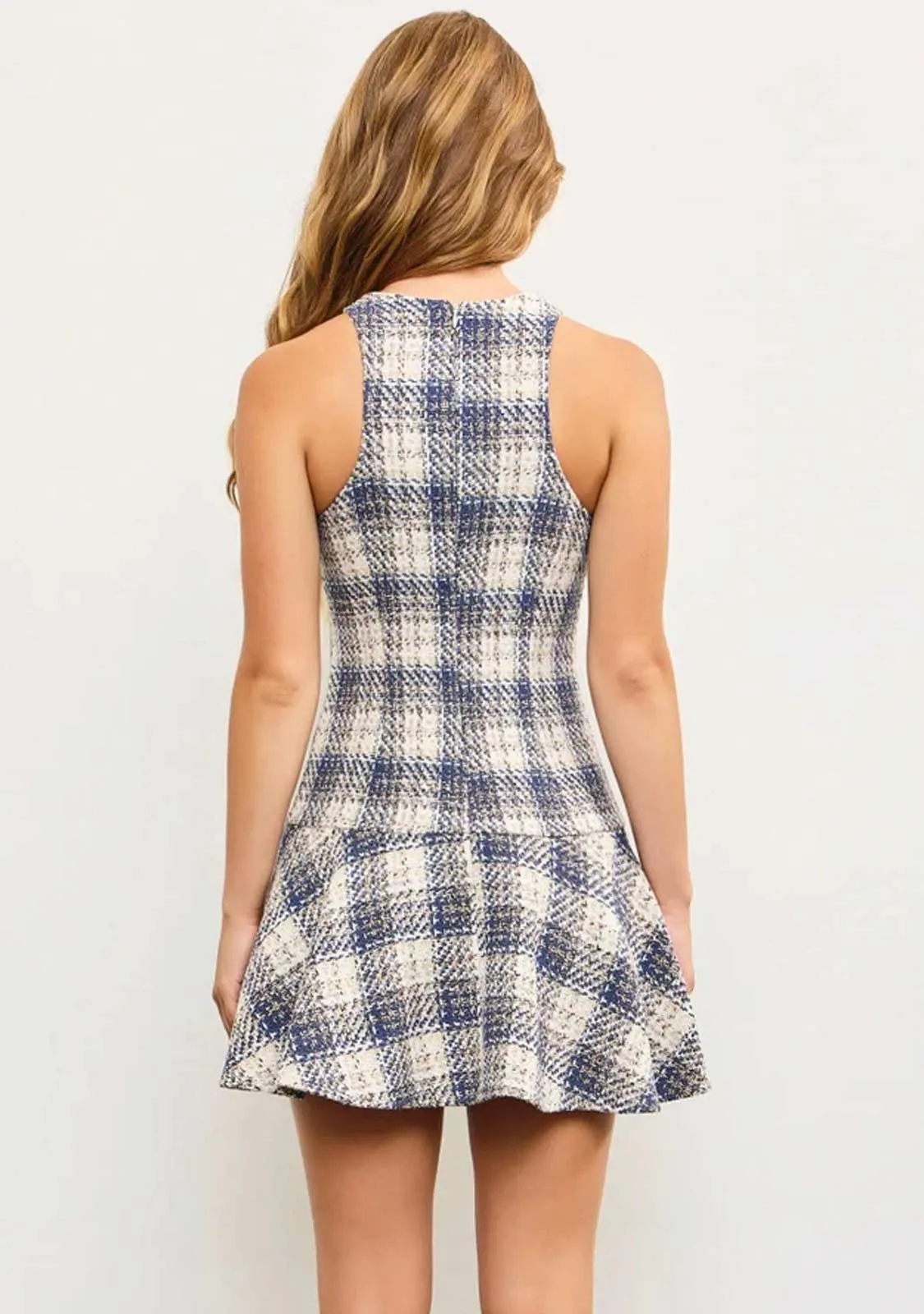 Tweed Flare Dress