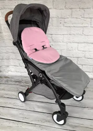 Universal Footmuff Grey/ Pink