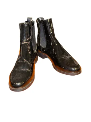 Used, W:8, Black Patent Boots