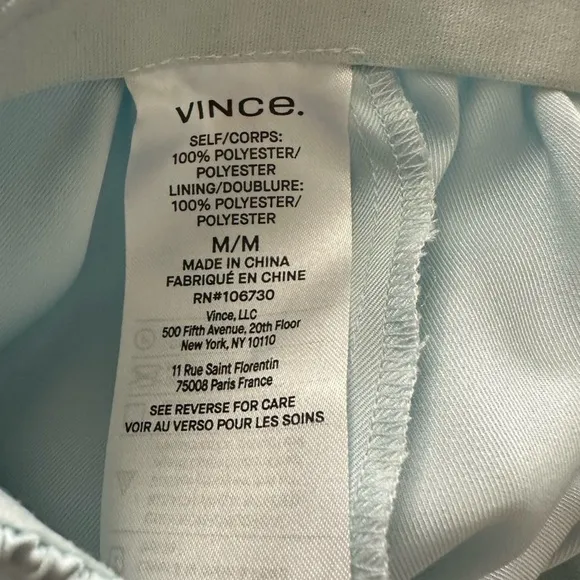 Vince Crushed Short in Sky Blue