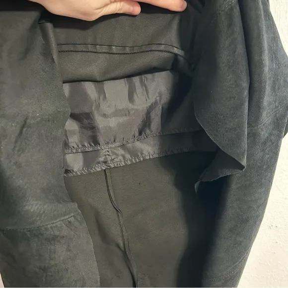 Vintage 100% Leather Chico’s Black Maxi Skirt Size 1