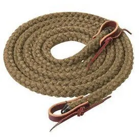 Weaver Leather Silvertip Hollow Braid Trail Reins, 5/8" x 10'
