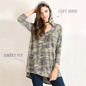 Winter Canyon Hooded Top