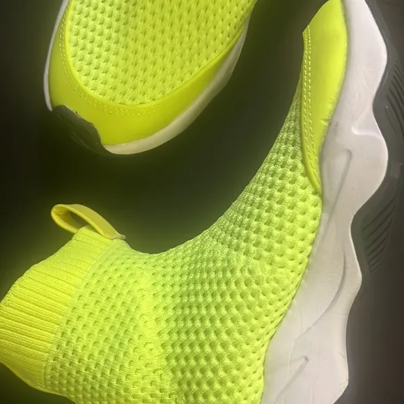 Zara Neon Green Boys Sock Sneakers - Size 36